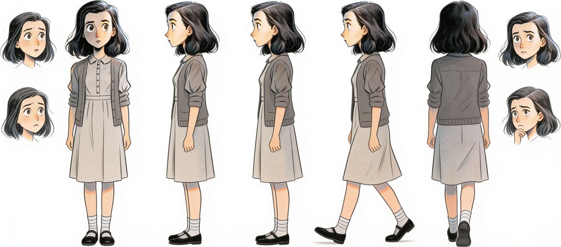 Anne Frank | 2D Animation Created with AI — storyboard